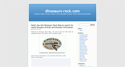 Desktop Screenshot of dinosaurs-rock.com