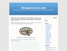 Tablet Screenshot of dinosaurs-rock.com